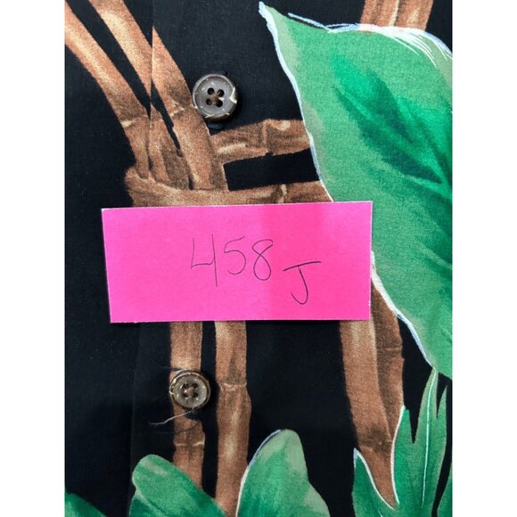 Tori Richard Mens Hawaiian Shirt Cocktail Tropical Leaf Print Size S - Picture 10 of 11